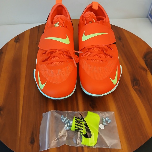 Nike‎ Air Zoom Pole Vault Elite Track Shoes Mens 9.5 Orange Training FZ9649-600 main image 4